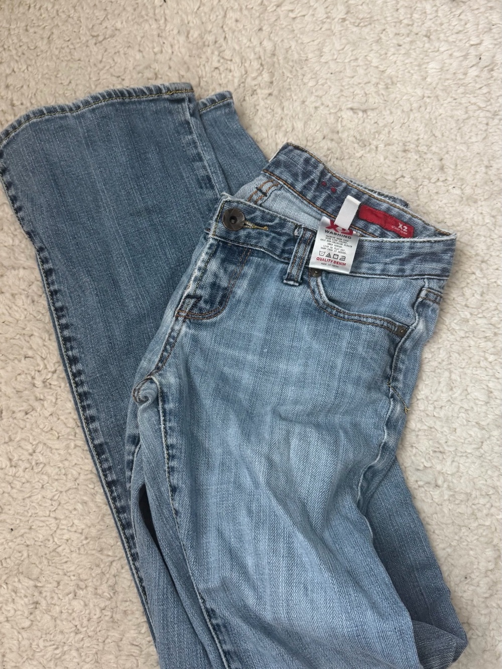 Y2K Light Blue Women's flared Jeans - express